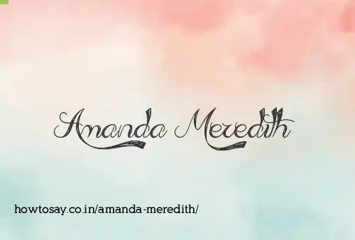 Amanda Meredith