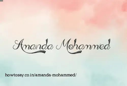 Amanda Mohammed