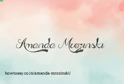 Amanda Mrozinski