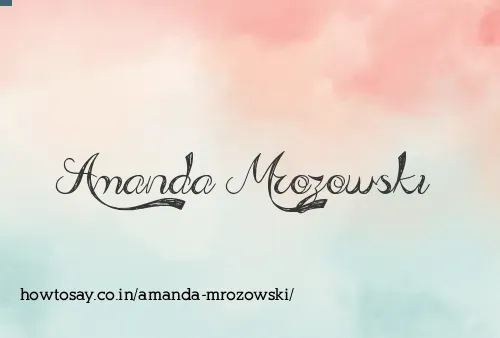 Amanda Mrozowski