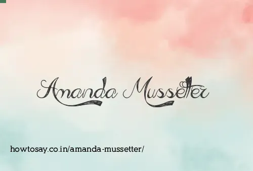 Amanda Mussetter