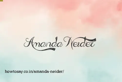 Amanda Neider