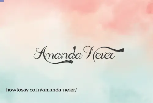 Amanda Neier