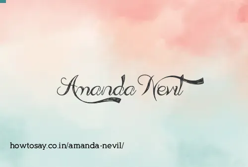 Amanda Nevil