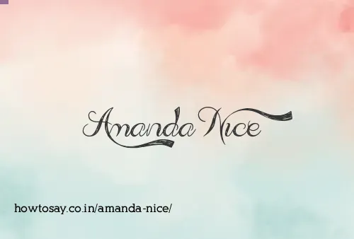 Amanda Nice