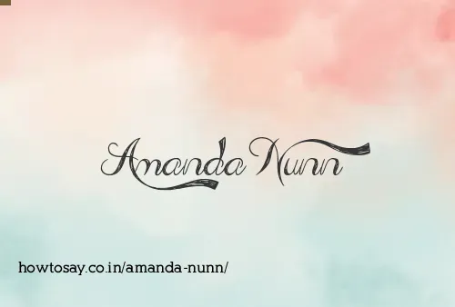 Amanda Nunn