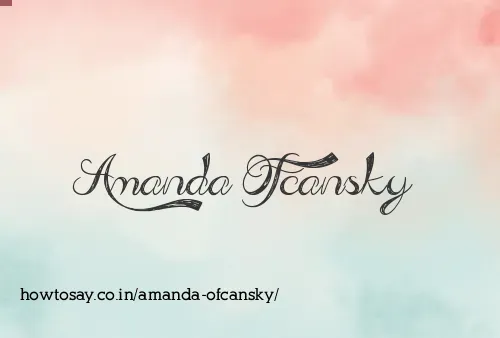 Amanda Ofcansky