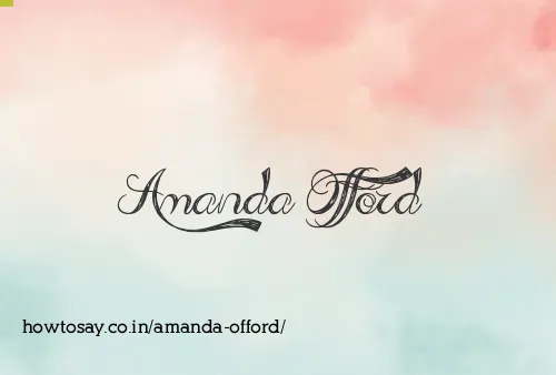 Amanda Offord