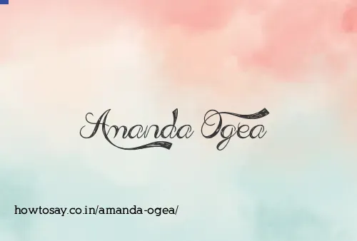 Amanda Ogea
