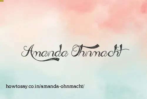 Amanda Ohnmacht