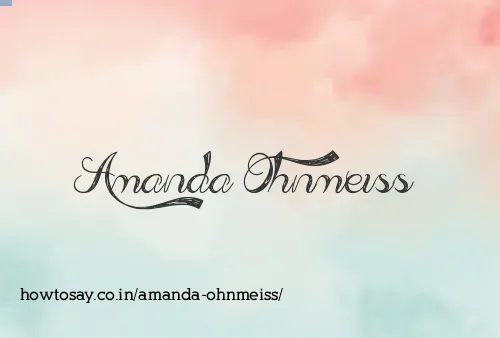 Amanda Ohnmeiss