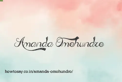 Amanda Omohundro