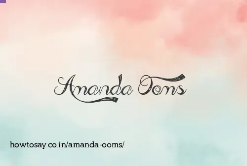 Amanda Ooms