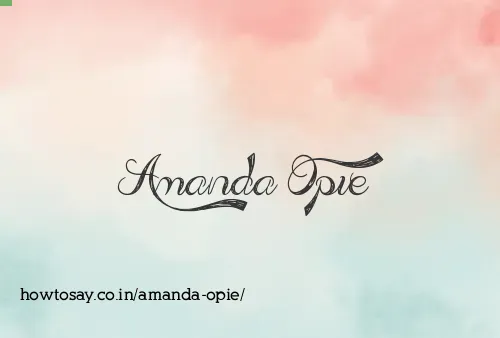 Amanda Opie