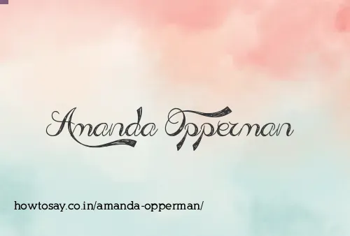 Amanda Opperman