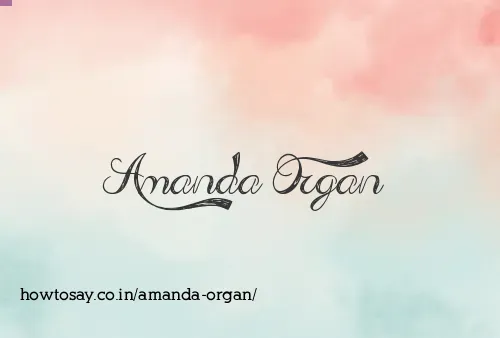 Amanda Organ