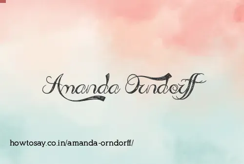 Amanda Orndorff