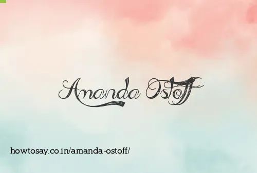 Amanda Ostoff