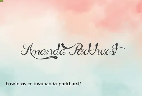 Amanda Parkhurst