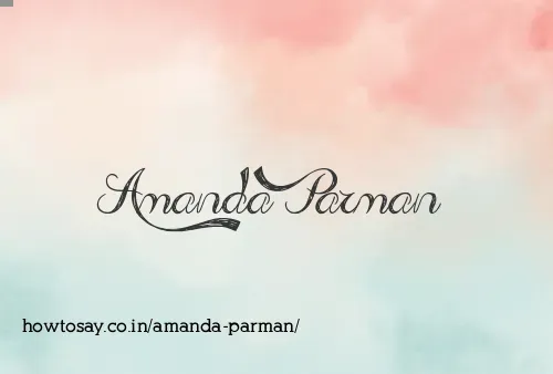 Amanda Parman