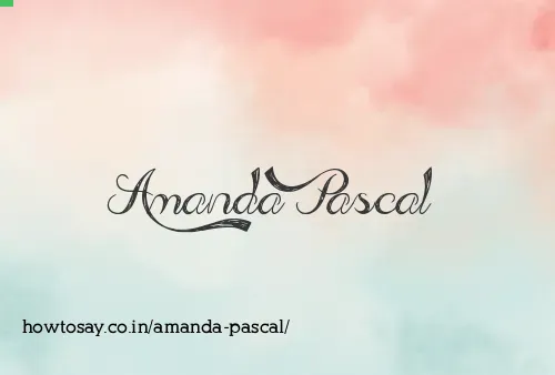 Amanda Pascal