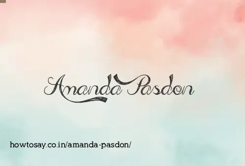 Amanda Pasdon