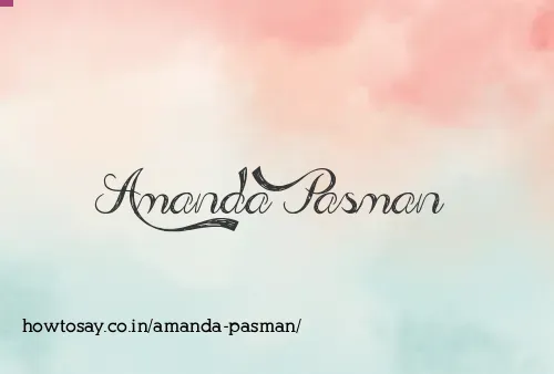Amanda Pasman