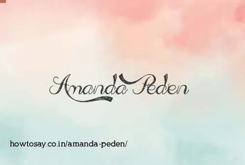 Amanda Peden