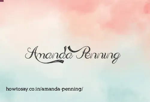 Amanda Penning