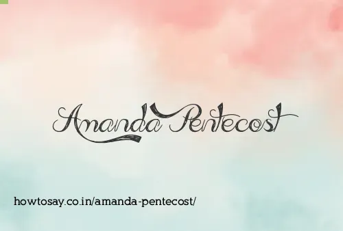 Amanda Pentecost