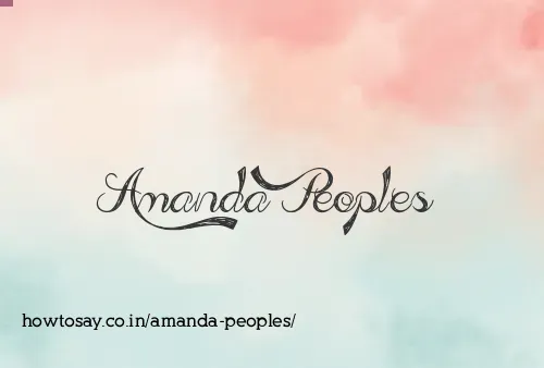 Amanda Peoples
