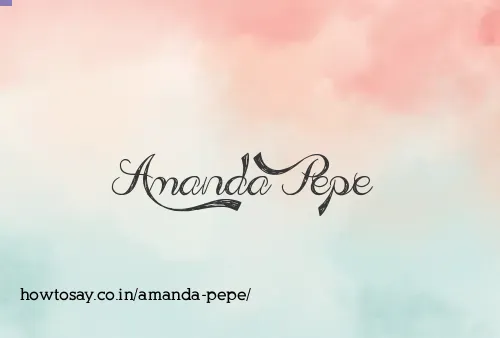 Amanda Pepe