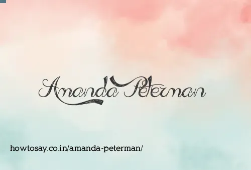 Amanda Peterman