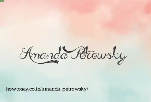 Amanda Petrowsky