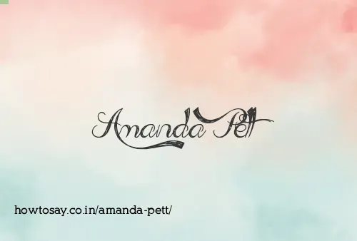 Amanda Pett