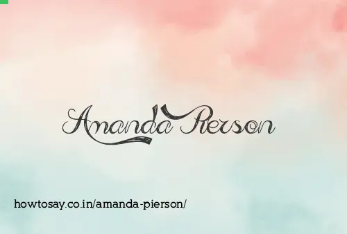 Amanda Pierson