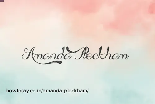 Amanda Pleckham