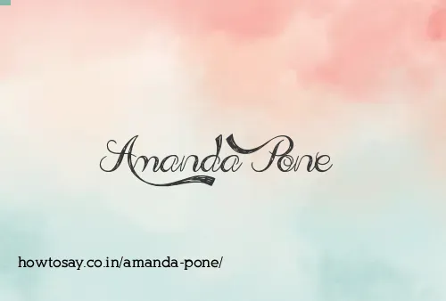 Amanda Pone