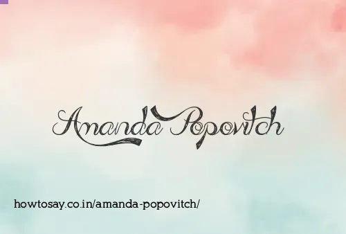 Amanda Popovitch
