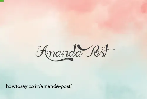Amanda Post
