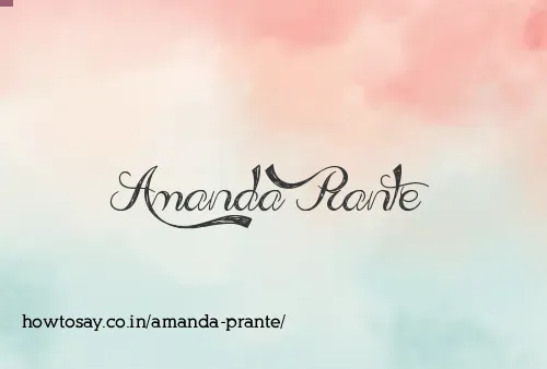 Amanda Prante