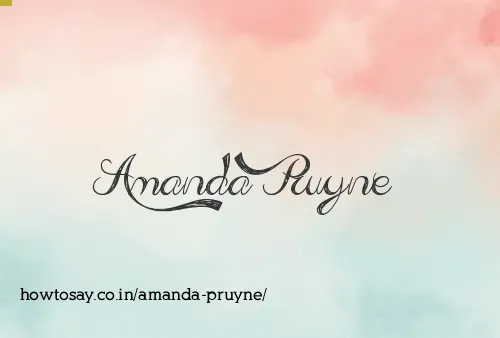 Amanda Pruyne