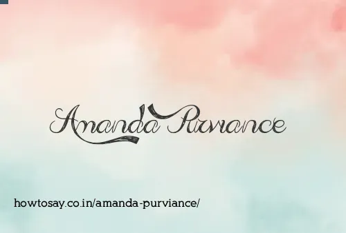 Amanda Purviance