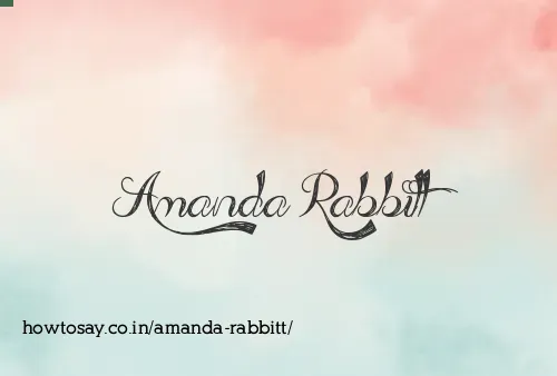 Amanda Rabbitt