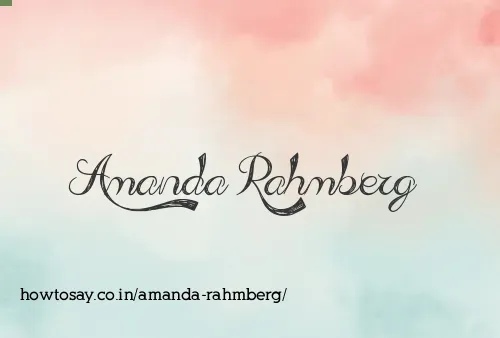 Amanda Rahmberg