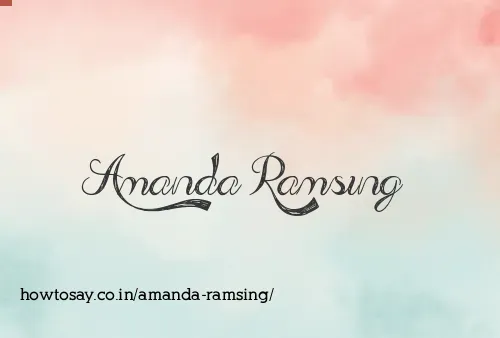 Amanda Ramsing