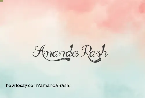 Amanda Rash