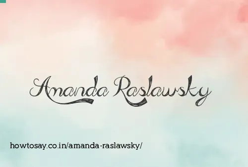 Amanda Raslawsky