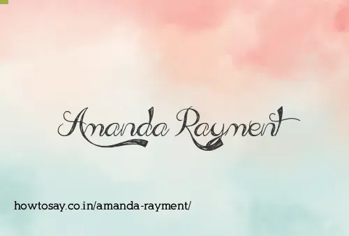 Amanda Rayment