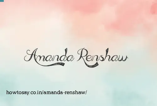 Amanda Renshaw